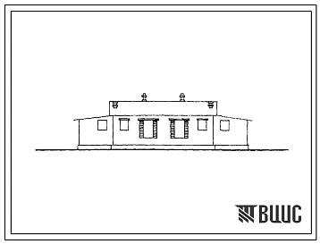 Типовой проект НТ1-10М-5/67 Двухквартирный жилой дом с двухкомнатными квартирами.