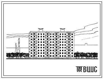 Типовой проект 1Кг-480-054 Двойная блок-секция 9-этажного жилого дома рядовая и левая торцевая на 72 квартиры.
