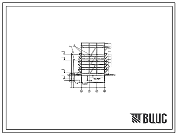 Типовой проект 901-6-75.85 Градирня открытого типа с капельным оросителем площадью 12 м.кв