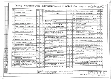Альбом 1 Архитектурно-строительные и технологические чертежи