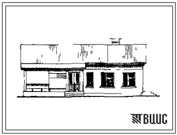 Типовой проект 411-2-17 тип 1 Дом лесничества. Стены кирпичные.