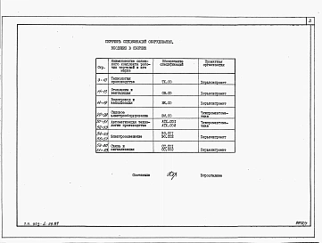 Альбом 8 Спецификация оборудования