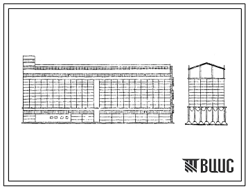 Типовой проект 813-170 Семенохранилище силосного типа емкостью 10000 т.
