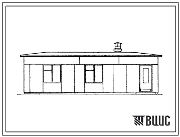 Типовой проект 416-4-62 Пункт обогрева монтеров пути и связи на 20 человек. Стены из керамзитобетонных блоков