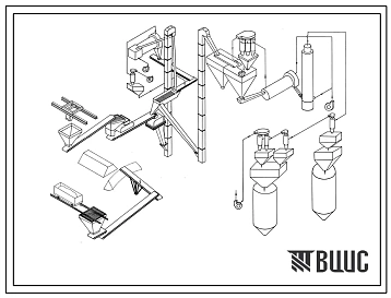 Типовой проект 04-09-43 Производство вспученного перлита мощностью 50 тыс. м3 в год. Вариант 2 (с двумя вертикальными печами)