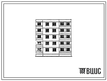 Типовой проект 102-020 Пятиэтажная рядовая правая блок-секция на 15 квартир (однокомнатных 1А-5, двухкомнатных 2Б-5, трехкомнатных 3А-5). Для строительства в 3Б климатическом подрайоне Молдавской ССР