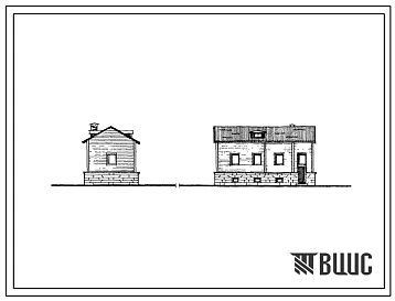 Типовой проект 709-124 Склад семян лиственных пород емкостью 5 т. Стены брусчатые