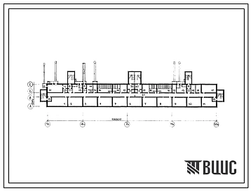 Типовой проект A-IV-2100-211(138—016C/1,138-017С/1 138-0,18/1) Хозяйственно-бытовые помещения, (убежище на 2100 человек, размеры убежища 108,8м на 13,14м, режимы вентиляции 1,2).