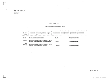 Альбом 5  Спецификации оборудования     