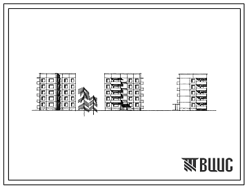 Типовой проект 97-014 5-этажная торцевая блок-секция на 10 квартир 3Б-5А (трехкомнатных-5, пятикомнатных-5). Для строительства в 1 климатическом районе, в 1В подрайоне.