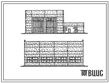 Типовой проект 501-3-34.87 Тепловозо-вагонное депо на два стойла для тепловозов ТГМ и ТГК колеи 1520 мм