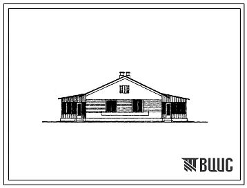 Типовой проект 184-52-94С Одноэтажный двухквартирный жилой дом с трехкомнатными квартирами.