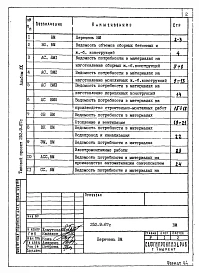 Альбом 9 Ведомости потребности в материалах