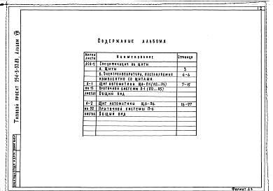 Альбом 8 Задание заводу на изготовление щитов    