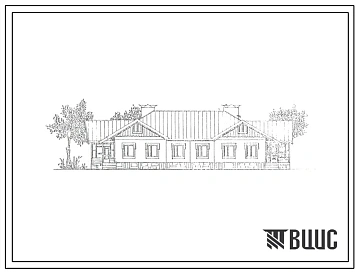Типовой проект 181-135-219.83 Дом на 2 трехкомнатные квартиры типа 3Б. Общая площадь 146 м2 