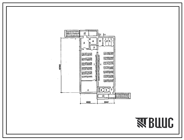 Типовой проект А-II,III,IV-300-229.83 Склад инвентаря и оборудования отдельно стоящий заглубленный. Стены из блоков по ГОСТ 13579-78 (для сухих грунтов). Режимы вентиляции I и II. Площадь основных помещений 158,7 м2