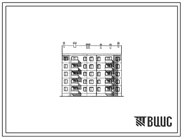 135-041с/1 Пятиэтажная блок-секция рядовая на 20 квартир (однокомнатных 1Б-5, двухкомнатных 2Б-5, трехкомнатных 3А-10). Для строительства в районах сейсмичностью 7, 8 и 9 баллов в 1В климатическом подрайоне и условий строительства на трассе БАМ
