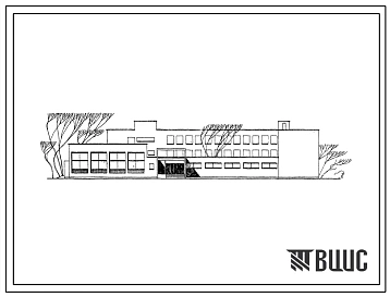 Типовой проект 224-1-142 Десятилетняя общеобразовательная школа на 30 классов (1176 учащихся) с группами продленного дня для строительства во 2 и 3 строительно-климатических зонах.