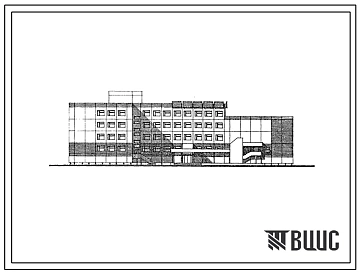 Типовой проект 221-1-564м.13.87 Школа на 33 класса (1266 учащихся). Для Республики Саха (Якутия). Грунты вечномерзлые. Здание двух-,  трех-, четырехэтажное. Стены из легкобетонных панелей по серии 1.090.1-4м.