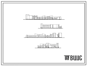 Типовой проект 244-4-54 Общественный корпус для баз отдыха на 600 мест с круглогодичным ядром на 100 мест (стены из кирпича). Для строительства в 1В климатическом подрайоне, 2 и 3 климатических районах.