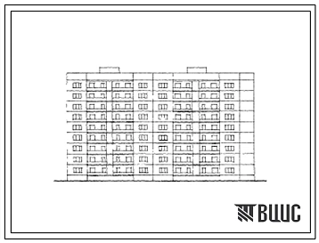 Типовой проект 127-020с/1 Девятиэтажная блок-секция торцевая крупнопанельная правая на 36 квартир (двухкомнатных 2Б-9, трехкомнатных 3Б-9, четырехкомнатных 4Б-9, пятикомнатных 5А-9). Для строительства в 4Б климатическом подрайоне грузинской ССР сейсмичнос