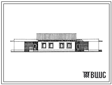 Типовой проект 181-149-3с.85 1-этажный 2-квартирный жилой дом с 3-комнатными квартирами. Для строительства в 4А климатическом подрайоне сейсмичностью 8 баллов.