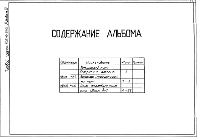 Альбом 3 Тепловой контроль и автоматика.Чертежи задания заводу-изготовителю