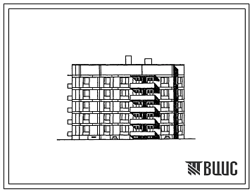 Типовой проект 81-020.13.88 Пятиэтажная блок-секция угловая левая на 25 квартир. Для Калининграда и Калининградской области