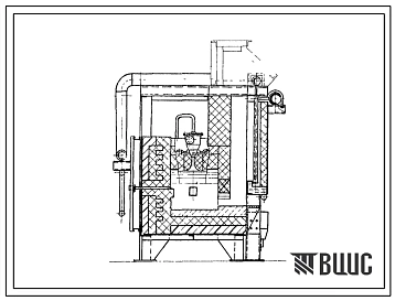 Типовой проект 406-9-165 Печь нагревательная щелевая размерами пода 1,6х0,8 м на газе низкого давления.