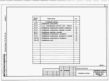 Альбом 5 Спецификации оборудования.       