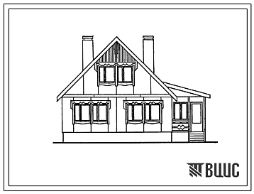 Типовой проект 141-231-6.13.88 Мансардный одноквартирный пятикомнатный жилой дом для производства на Тамбовском комбинате полносборного домостроения