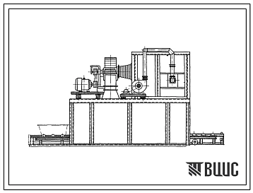 Типовой проект 406-9-69 Сушило для поверностной подсушки литейных полуформ размером 1600х1200 на газе и мазуте