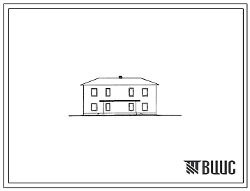Типовой проект 144-52-59сп тип 1 Двухэтажный двухквартирный блокированный жилой дом с четырехкомнатными квартирами  для районов с сейсмичностью 7 и 8 баллов, на просадочных грунтах.