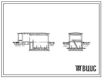 Типовой проект 901-2-10 Насосная станция полузаглубленная поизводительностью от 20 до 150 л/сек.