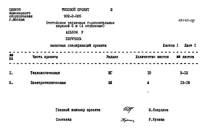 Альбом 5 Заказные спецификации