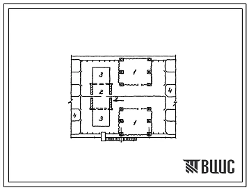 Типовой проект 812-35 Установка двух зерносушильных агрегатов РД-2х25-70 производительностью по 50 т/час между рабочим зданием и силосным корпусом элеватора типа ЛС-4х175-68