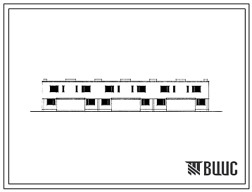 Типовой проект 143-23-60 Двухэтажный блокированный жилой дом с трехкомнатными квартирами.