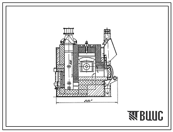 Типовой проект 406-9-317.86 Печь нагревательная камерная размерами пода 0,7 х 0,7 м на газе и мазуте с отводом дыма вверх