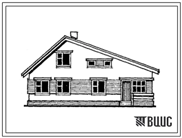 Типово проект 144-24-247.13.88 Одноквартирный мансардный трехкомнатный жилой дом (для индивидуальных застройщиков северо-центральных районов УССР)