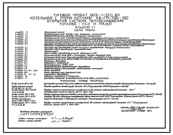 Типовой проект 903-1-210.84 Котельная с 3 котлами КВ-ГМ-7,56-150. Закрытая система теплоснабжения. Топливо – газ и мазут