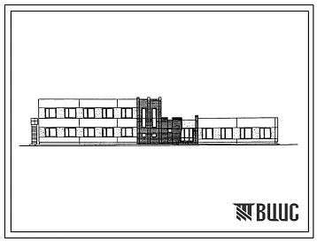 Типовой проект 416-1-203.87 Административный корпус на 20 рабочих мест. Размеры здания - 12x18 + 18x18 м. Расчетная температура: -20, -30, -40°С. Стены - панельные легкобетонные. Покрытие - железобетонные плиты по железобетонным балкам