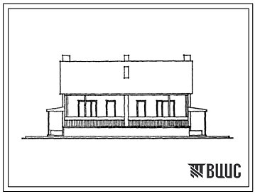 Типовой проект 144-42-150с.85 2-квартирный блокированный жилой дом с 3-комнатными квартирами в разных уровнях. Для строительства в 3Б,4Б,4В климатических подрайонах сейсмичностью 7 и 8 баллов.