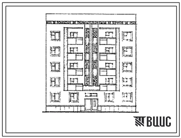 Типовой проект 70-072с.13.86 5-этажная 15-квартирная торцевая левая блок-секция 3Б-1Б-2Б. Для г. Алма-Аты