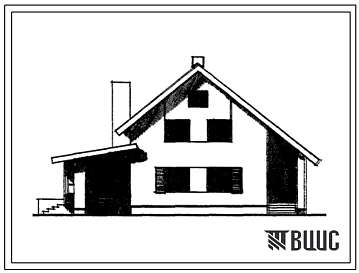 Типовой проект 144-16-64/1 Двухэтажный дом с пятикомнатной квартирой. Для строительства в 1В климатическом подрайоне, 2 климатическом районе