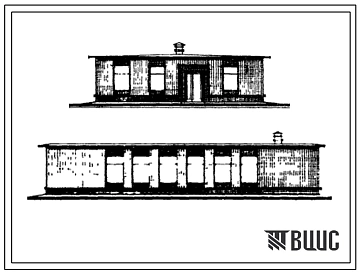 Типовой проект 416-1-41 Служебно-бытовые помещения на 30 человек с конторой.