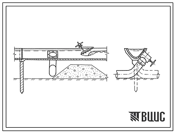Типовой проект 820-1-27с.83 Водовыпуски с вентильным затвором из лотковых каналов
