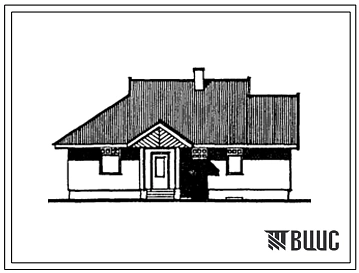Типовой проект 183-000-656.13.87 Одноэтажный одноквартирный 3-комнатный жилой дом с газобетонными стенами для государственного строительства в Латвийской ССР