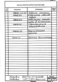 Состав альбома. Проект 10626 ПечьАльбом 1 Рабочая документация
