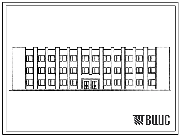 Типовой проект 416-7-197.83 Корпус жилищно-эксплуатационного участка производственно-технического обслуживания жилищного фонда до 100-150 тыс. м2 жилой площади