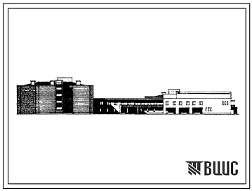 Типовой проект 164-77-62-С/1 Дом-интернат для престарелых и инвалидов вместимостью 212 мест со стенами из кирпича.